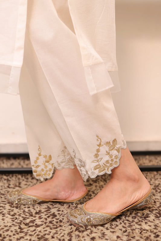 Zari embroidered salwar