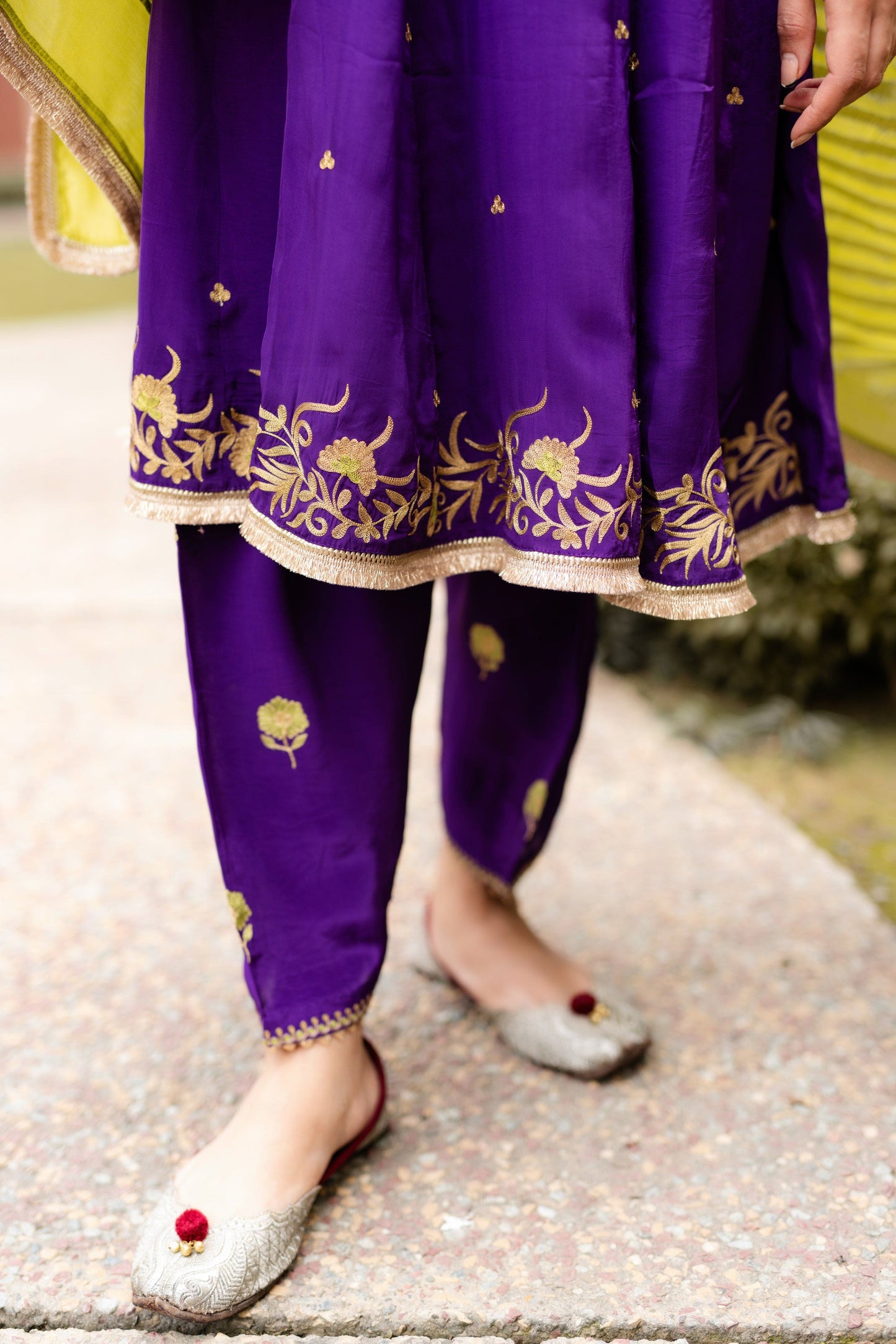 Purple kalidaar suit