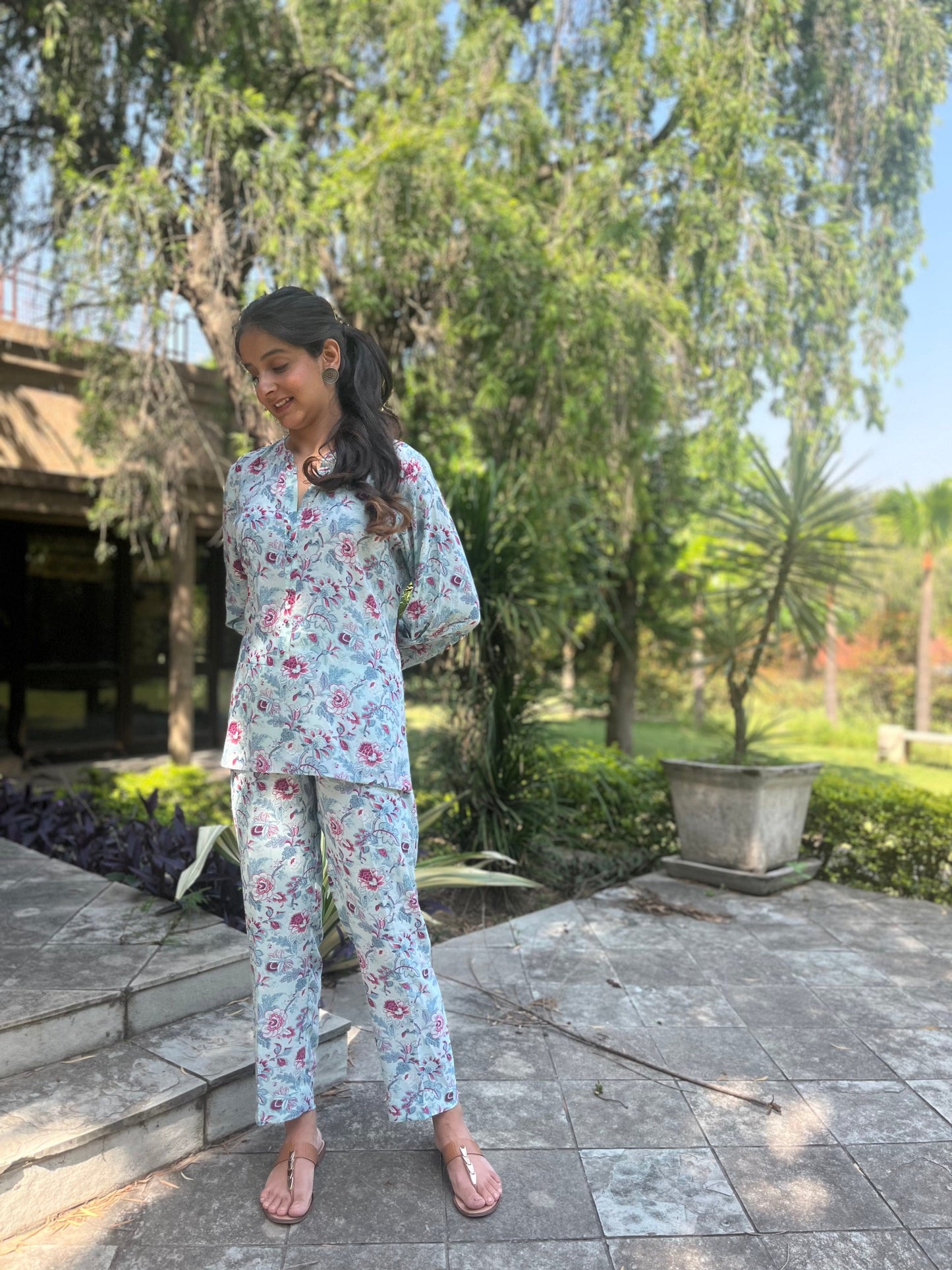Crepe Printed Co Ords Sleek Silhouette