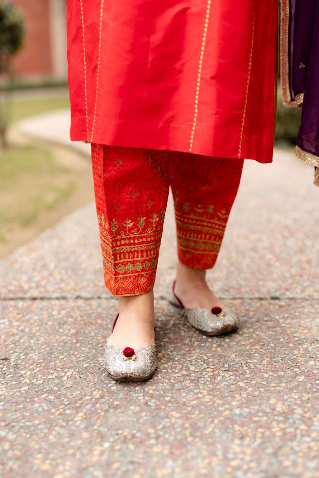 Suhi kurta with brocade salwar