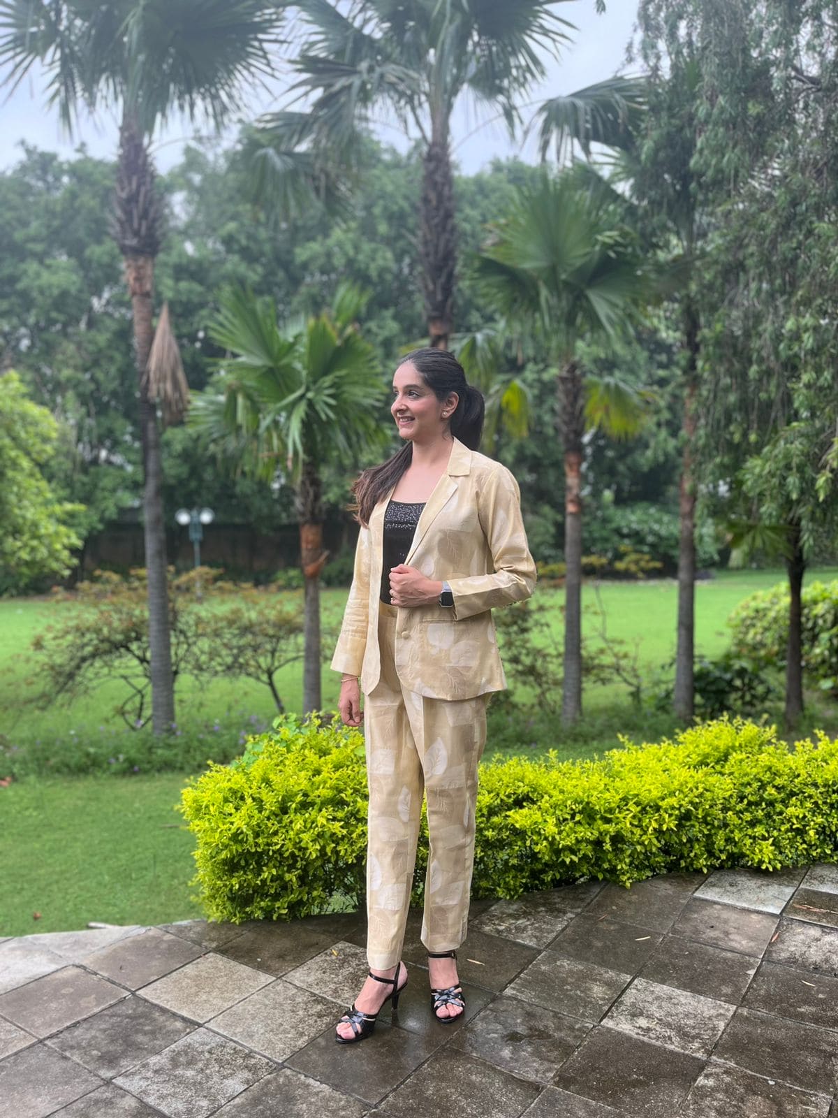 Golden Leaf Woven Co-ord set