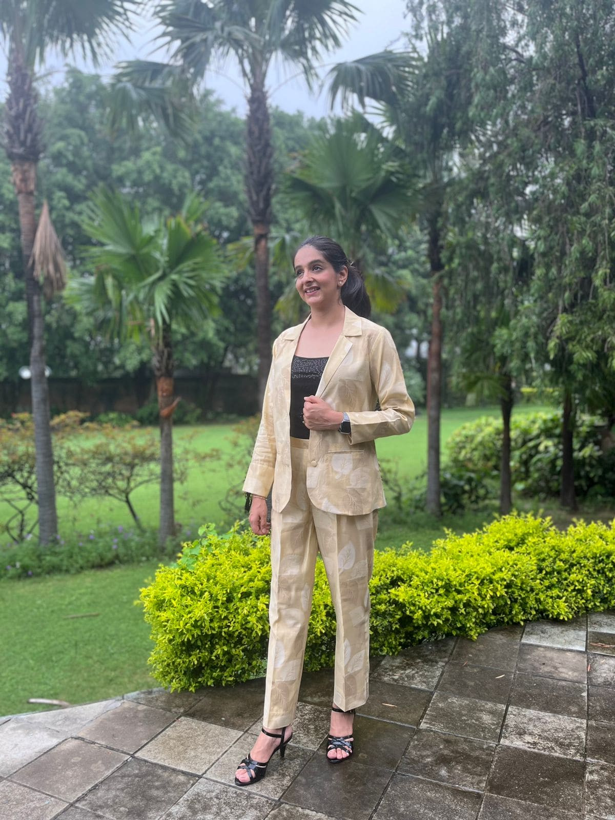 Golden Leaf Woven Co-ord set